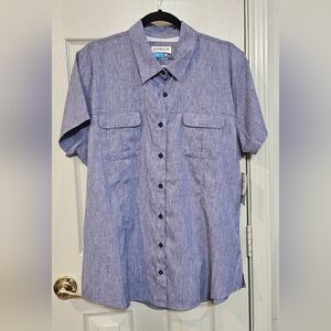 Magellan Outdoors Women's Indigo Button-Down Shirt